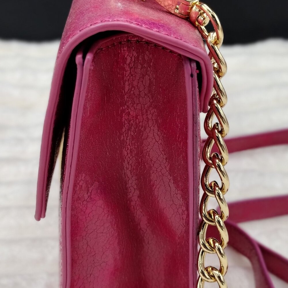 Steve Madden Nessa Pink Fuchsia Top Handle Crossbody Handbag - Picture 8 of 9